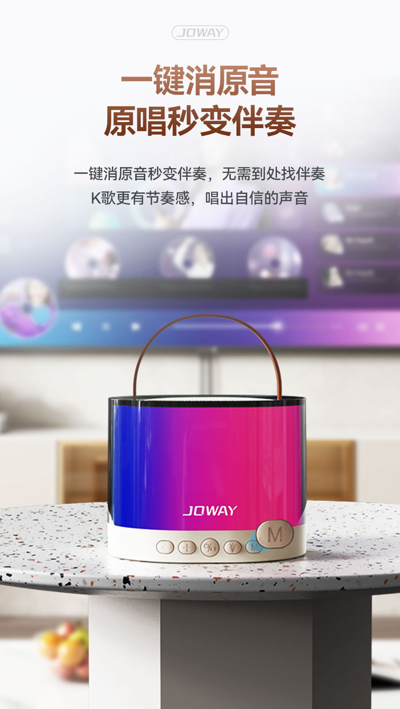 BM216 炫彩K歌蓝牙音箱套装_蓝牙音响_深圳市royal皇家88电源有限公司